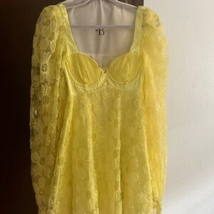 For love and Lemons Kiersten Yellow Dress